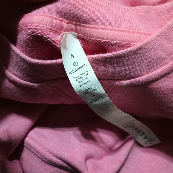 Lululemon Women’s Sweatshirt Pink size 4 — FITS GIRLS XL EUC - Picture 6 of 9